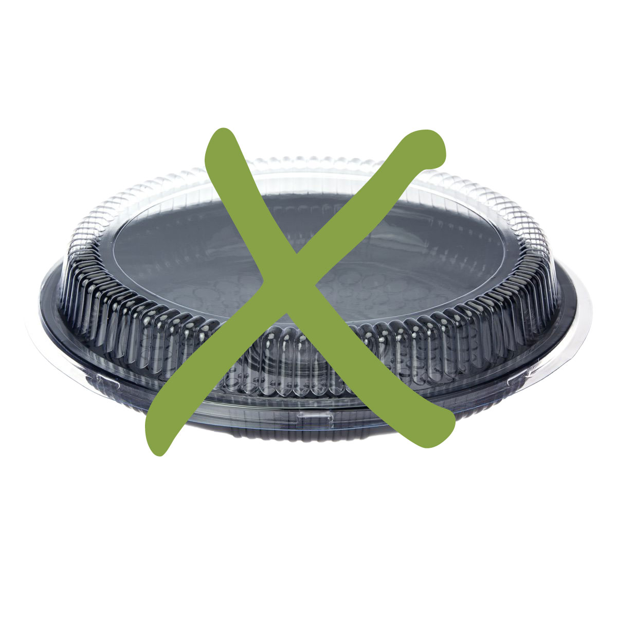No Black Plastic Catering Trays